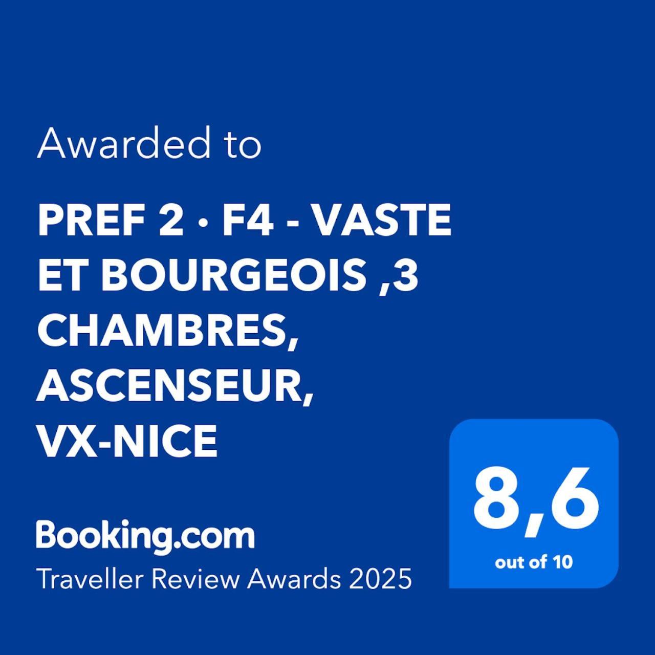 Pref 2 - F4 - Vaste Et Bourgeois ,3 Chambres, Ascenseur, Vx-นีซ ภายนอก รูปภาพ